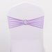 5 pcs Spandex Chair Sashes with Silver Round Buckle Brooches SASHP_SPX03_LAV