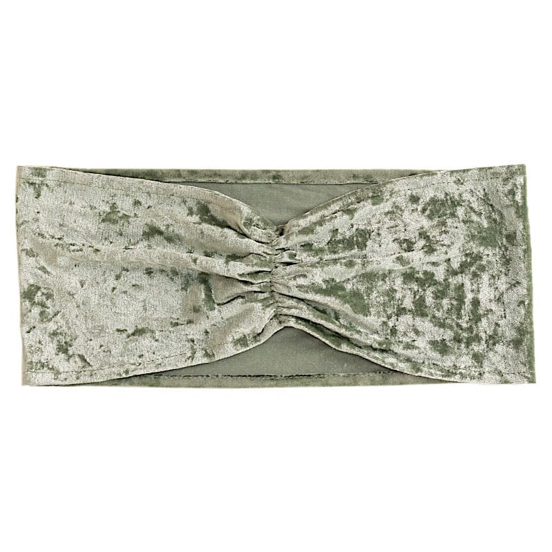 5 pcs Velvet Ruffled Stretchable Chair Sashes