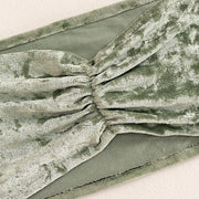 5 pcs Velvet Ruffled Stretchable Chair Sashes