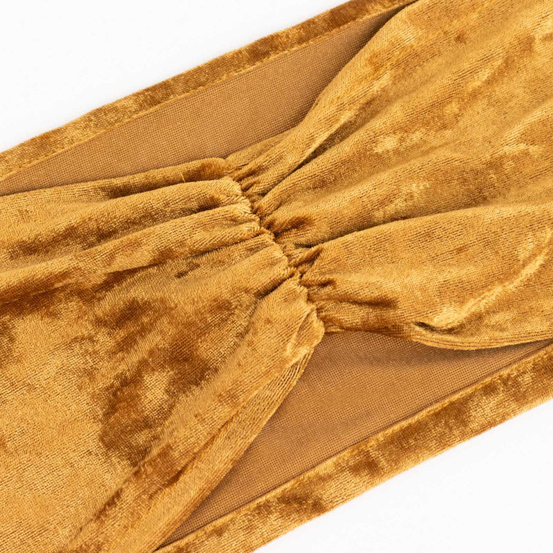 5 pcs Velvet Ruffled Stretchable Chair Sashes