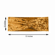 5 pcs Velvet Ruffled Stretchable Chair Sashes