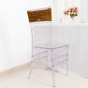 5 pcs Velvet Ruffled Stretchable Chair Sashes