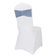 5 pcs Velvet Ruffled Stretchable Chair Sashes