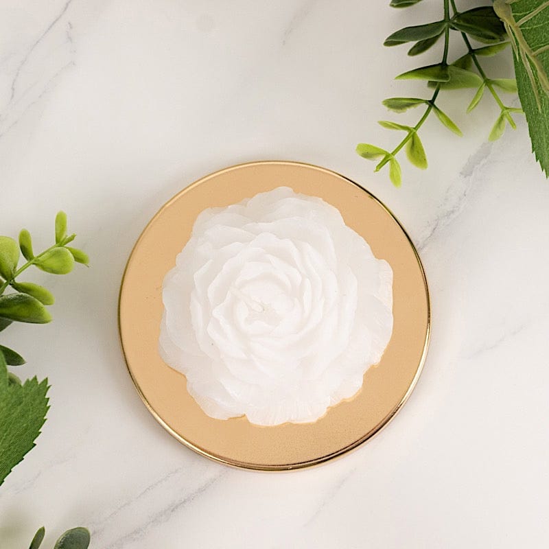 5 Peony Flower Scented Candles