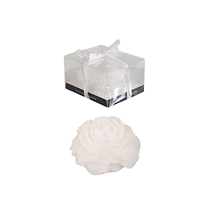 5 Peony Flower Scented Candles