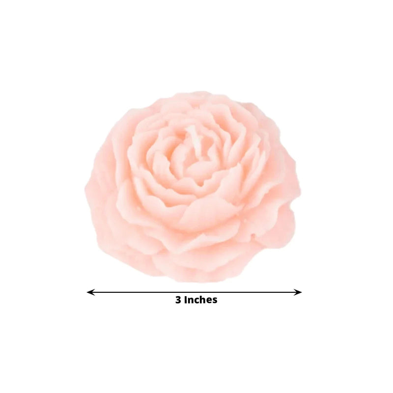 5 Peony Flower Scented Candles