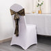 5 Polyester Chair Sashes with Mirror Foil Design - Black and Gold SASH_25A_BLKGD