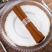 5 Polyester Dinner Table Napkins 20" x 20"