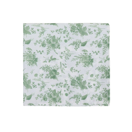 5 Polyester Floral Polyester Napkins - Dusty Sage Green NAP_PLY_FLOR_DSG