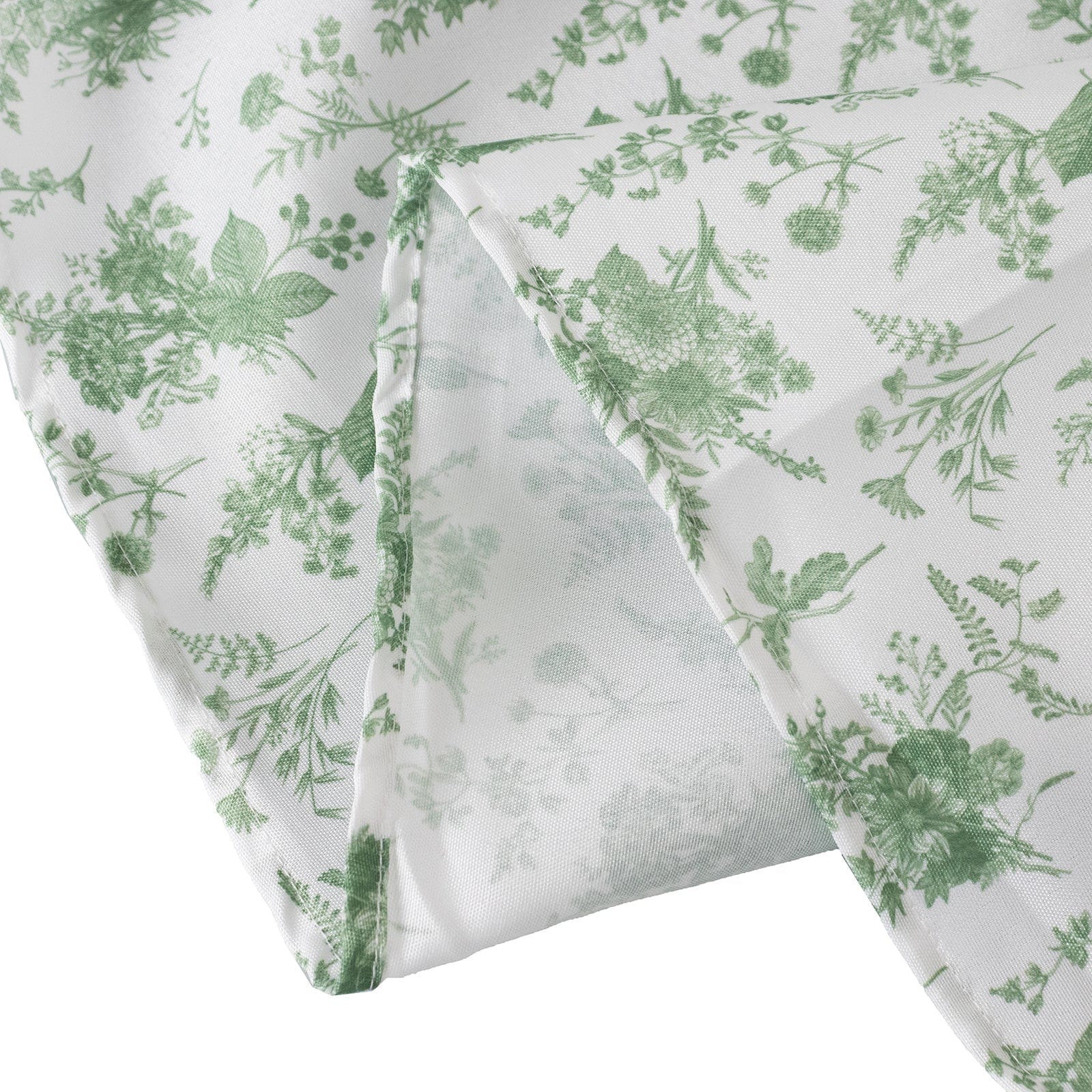 5 Polyester Floral Polyester Napkins - Dusty Sage Green NAP_PLY_FLOR_DSG