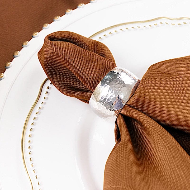 5 Polyester Table Napkins 17" x 17"