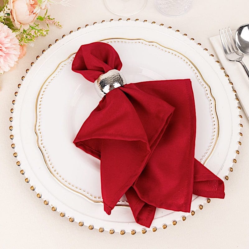 5 Polyester Table Napkins 17" x 17"