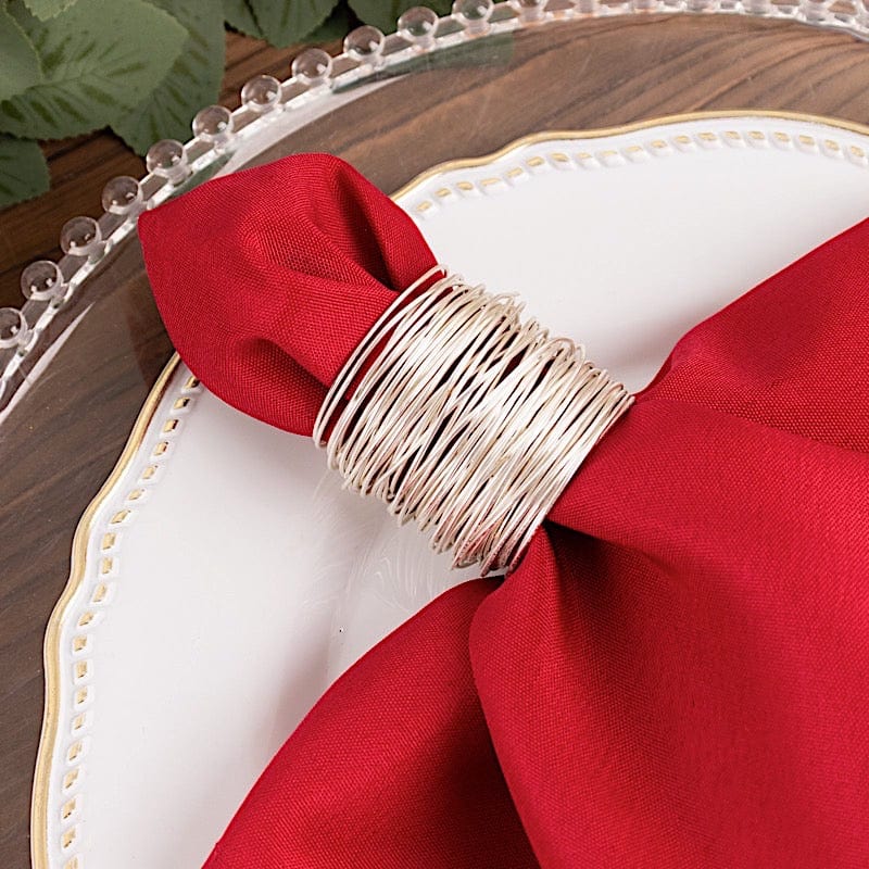 5 Polyester Table Napkins 17" x 17"