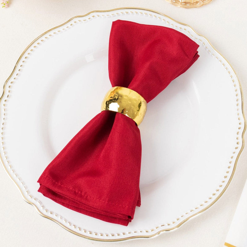 5 Polyester Table Napkins 17" x 17" NAP_OSC_WINE