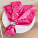5 Premium 20" x 20" Crushed Velvet Dinner Table Napkins