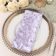 5 Premium 20" x 20" Crushed Velvet Dinner Table Napkins