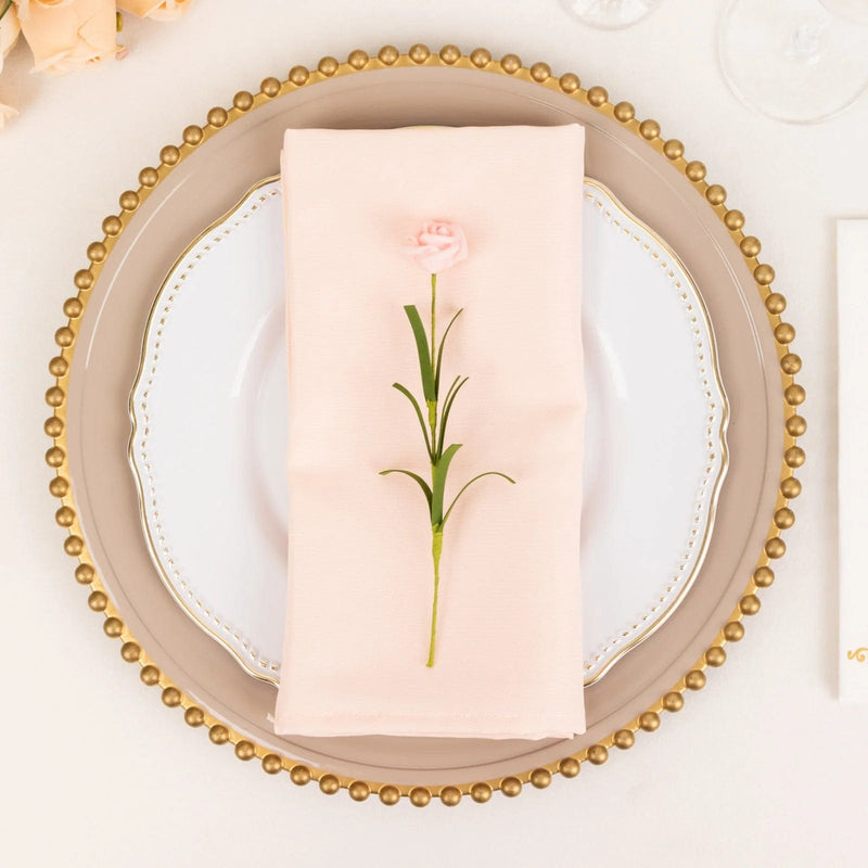 5 Premium 20" x 20" Polyester Dinner Table Napkins