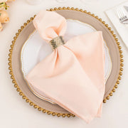 5 Premium 20" x 20" Polyester Dinner Table Napkins