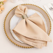 5 Premium 20" x 20" Polyester Dinner Table Napkins