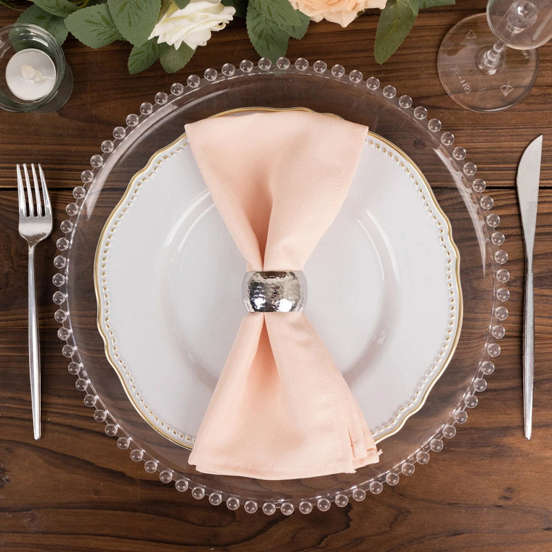 5 Premium 20" x 20" Polyester Dinner Table Napkins NAP_PRM_046