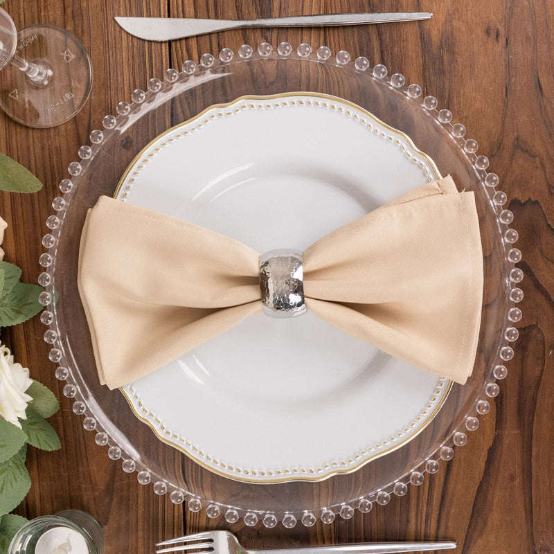 5 Premium 20" x 20" Polyester Dinner Table Napkins NAP_PRM_081