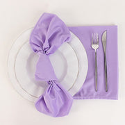 5 Premium 20" x 20" Scuba Polyester Dinner Table Napkins