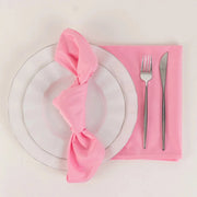 5 Premium 20" x 20" Scuba Polyester Dinner Table Napkins