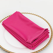 5 Premium 20" x 20" Scuba Polyester Dinner Table Napkins