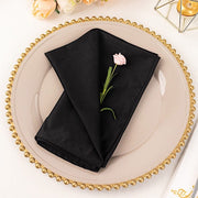 5 Premium 20" x 20" Scuba Polyester Dinner Table Napkins