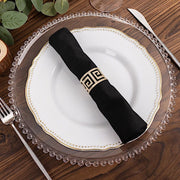 5 Premium 20" x 20" Scuba Polyester Dinner Table Napkins