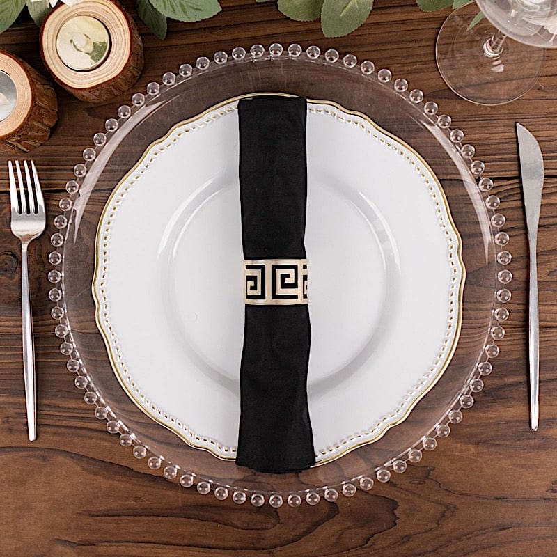 5 Premium 20" x 20" Scuba Polyester Dinner Table Napkins