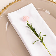 5 Premium 20" x 20" Scuba Polyester Dinner Table Napkins