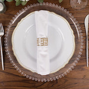 5 Premium 20" x 20" Scuba Polyester Dinner Table Napkins