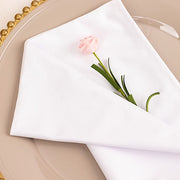 5 Premium 20" x 20" Scuba Polyester Dinner Table Napkins