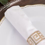 5 Premium 20" x 20" Scuba Polyester Dinner Table Napkins