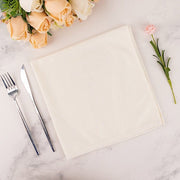 5 Premium 20" x 20" Scuba Polyester Dinner Table Napkins