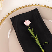 5 Premium 20" x 20" Scuba Polyester Dinner Table Napkins