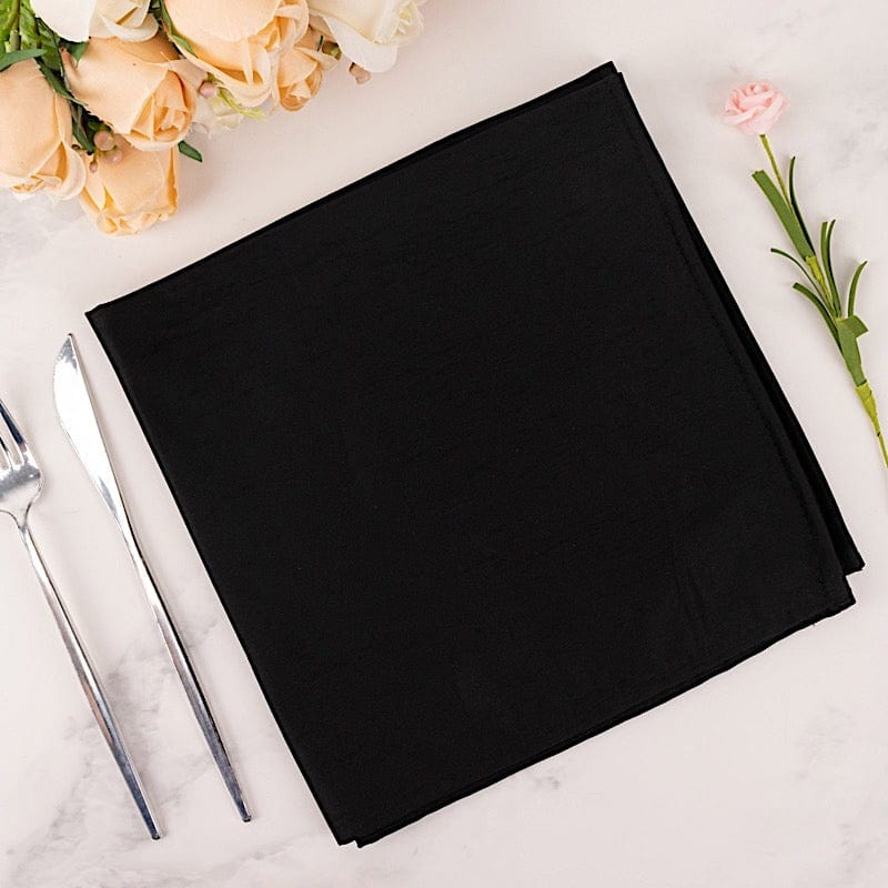 5 Premium 20" x 20" Scuba Polyester Dinner Table Napkins