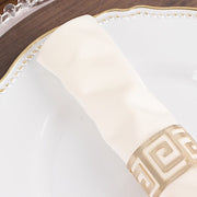 5 Premium 20" x 20" Scuba Polyester Dinner Table Napkins