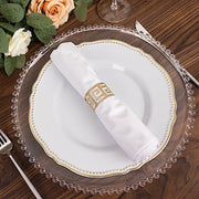 5 Premium 20" x 20" Scuba Polyester Dinner Table Napkins