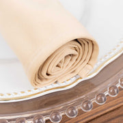 5 Premium 20" x 20" Scuba Polyester Dinner Table Napkins