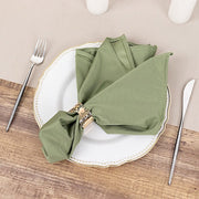 5 Premium 20" x 20" Scuba Polyester Dinner Table Napkins