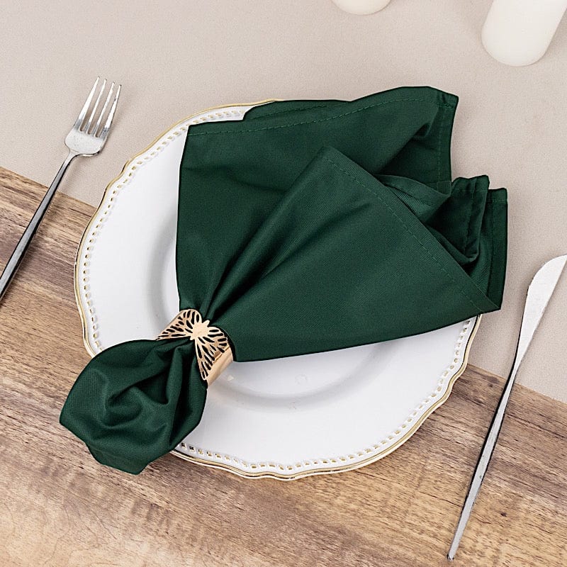 5 Premium 20" x 20" Scuba Polyester Dinner Table Napkins
