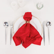 5 Premium 20" x 20" Scuba Polyester Dinner Table Napkins