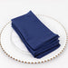 5 Premium 20" x 20" Scuba Polyester Dinner Table Napkins NAP_SCUBA_NAVY