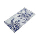 5 Rectangular 54" x 108" Plastic PVC Waterproof Disposable Tablecloths with French Toile Pattern Print - White with Blue TAB_PVC_FLOR023_108_BLUE_PK