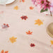 5 Rectangular 54" x 108" Plastic Tablecloths with Fall Autumn Leaves Pumpkin Print - Orange TAB_PVC_FLOR03_108_ORNG_PK