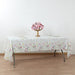 5 Rectangular 54" x 108" Plastic Tablecloths with Wild Flowers Butterfly Print - Assorted TAB_PVC_FLOR02_108_GRN_PK