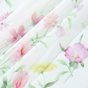 5 Rectangular 54" x 108" Plastic Tablecloths with Wild Flowers Butterfly Print - Assorted TAB_PVC_FLOR02_108_GRN_PK