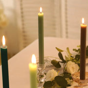5 Ribbed Design 9" Unscented Premium Wax Taper Candles
